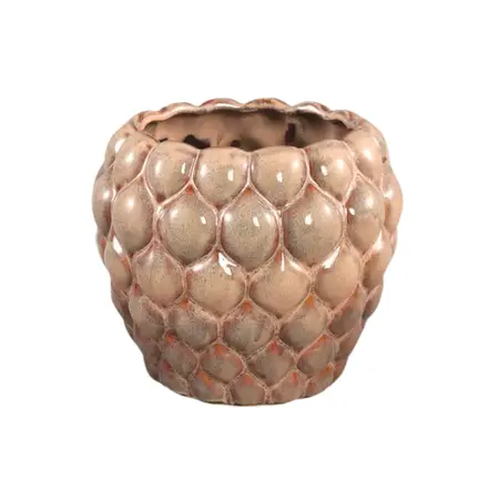 PTMD Bloempot Louana Bruin Ø15cm