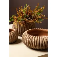 PTMD Bloempot Revil Cement Koper Laag Ø25cm