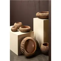 PTMD Bloempot Revil Cement Koper Laag Ø25cm