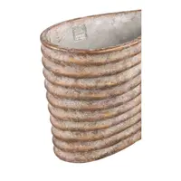 PTMD Bloempot Stelian Organisch Cement Bronze 25cm