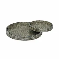 PTMD Dienblad Jemma Capiz Champagne Set 2st