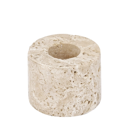 PTMD Kandelaar Jaqueleen Beige L 5cm