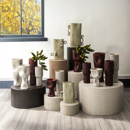 PTMD Vaas Saieda Organisch Taupe S 26cm