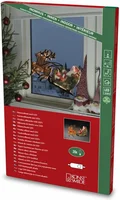 Raamsilhouet Kerstslee 20 LED 45x28cm