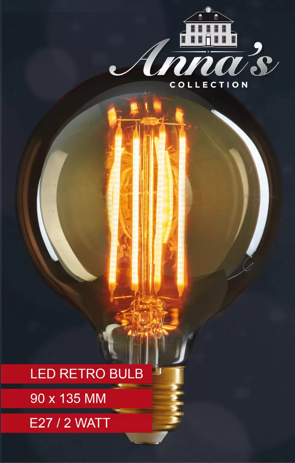 Retro LED Lamp kopen? | Goud | | E27 - Tuincollectie.nl