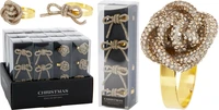 Servetringen Strass Goud Assorti 1st