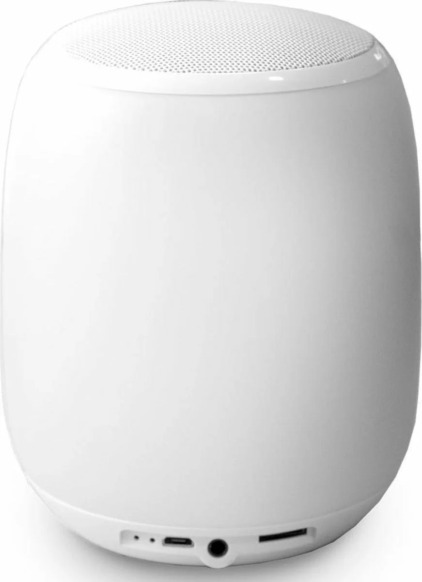 Tafellamp wit IP44 incl. bluetooth speaker - Storm Music