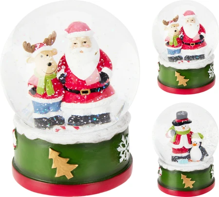 Sneeuwbol Kerst Ø14,5cm Assorti 1st