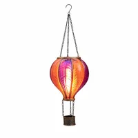 Anna's Collection Solar Hanglamp Luchtballon 20x62cm Oranje-Roze