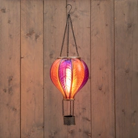 Anna's Collection Solar Hanglamp Luchtballon 20x62cm Oranje-Roze