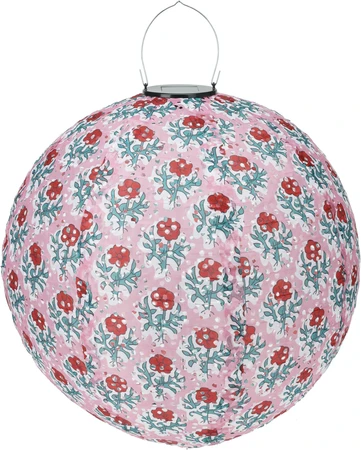 Solar Lampion Bol Flower 40cm Assorti 1st