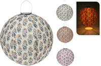 Solar Lampion Bol Flower 40cm Assorti 1st