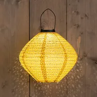 Solar Lampion Geel 29x25cm