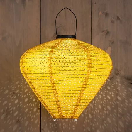 Solar Lampion Geel 33x29cm