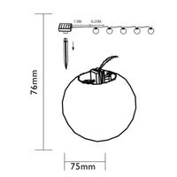 Feestverlichting Solar lampion 10x multicolor