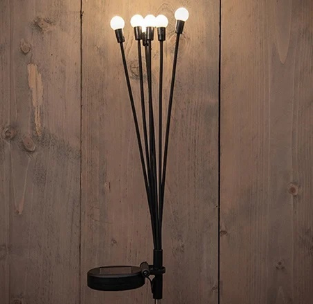 Solar Tuinsteker Vuurvliegjes 6 LED Warm Wit 69cm