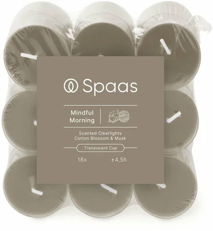 Spaas Clearlights Geurtheelichtjes Mindful Morning 18st