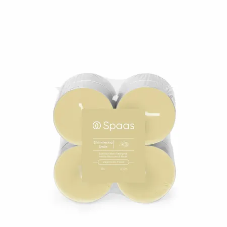 Spaas Clearlights Geurtheelichtjes Shimmering Smile 8st
