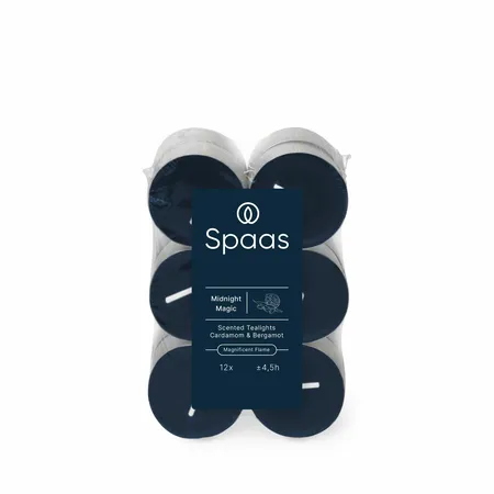 Spaas Geurtheelichtjes Midnight Magic 12st