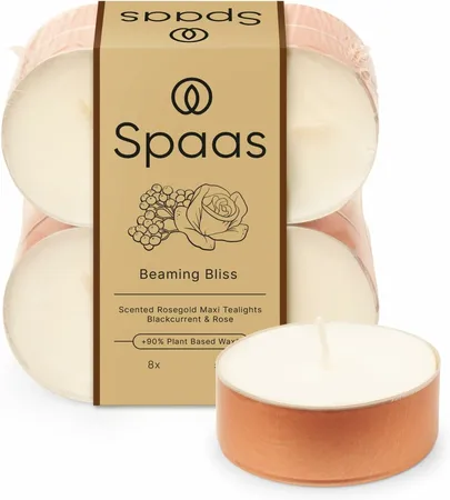 Spaas Geurtheelichtjes Rosegold Beaming Bliss 8st