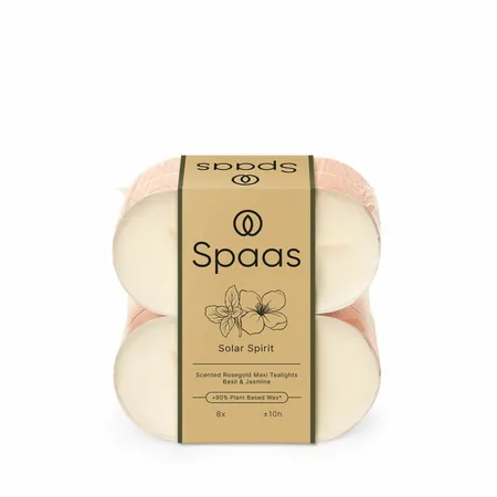 Spaas Geurtheelichtjes Rosegold Solar Spirit 8st