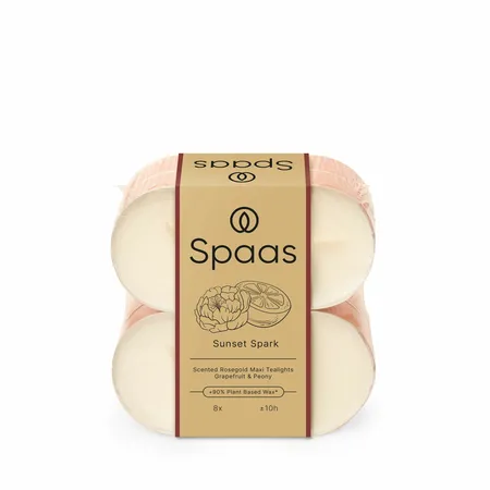 Spaas Geurtheelichtjes Rosegold Sunset Spark 8st