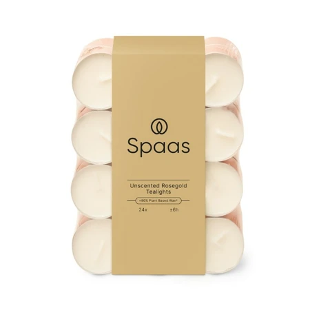 Spaas Theelichtjes Rosegold 24st