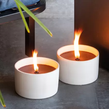 Spaas Tuinkaars in Witte Schaal Ø14cm