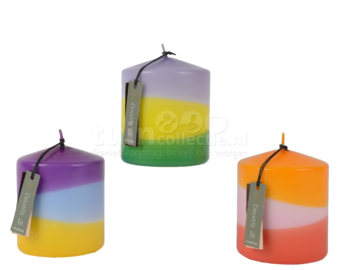 Stompkaars Dip Dye Color 12cm Assorti 1st