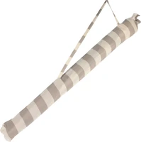 Strandparasol Streep Taupe-Wit Ø200cm