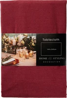 Tafelkleed Lurex 140x240cm Bordeaux Rood