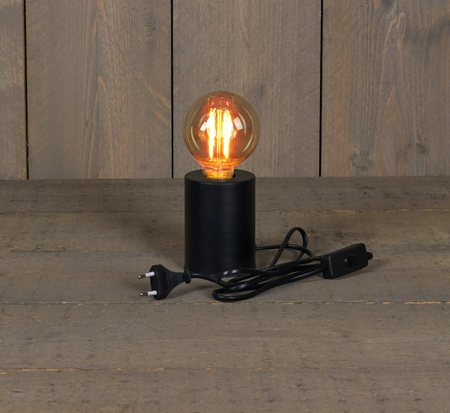 Tafellamp Fitting Zwart H.10cm