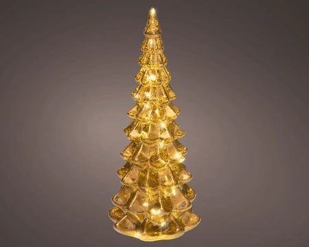 Tafellamp Kerstboom 10 LED 21cm Bruin WW