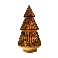 Tafellamp Kerstboom 10 LED 28,5cm Brons