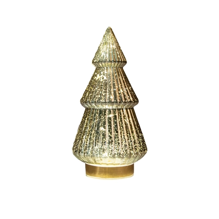 Tafellamp Kerstboom 10 LED 28,5cm Goud