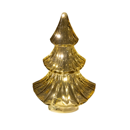 Tafellamp Kerstboom 10 LED Amber H.24cm