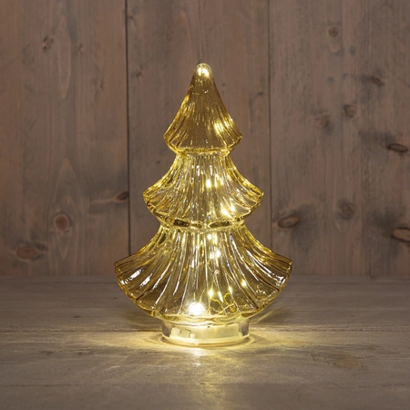 Tafellamp Kerstboom 10 LED Amber H.24cm