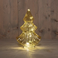 Tafellamp Kerstboom 10 LED Amber H.24cm
