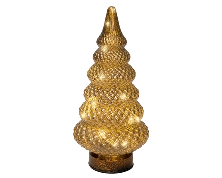 Tafellamp Kerstboom 15 LED 25,5cm Bruin WW