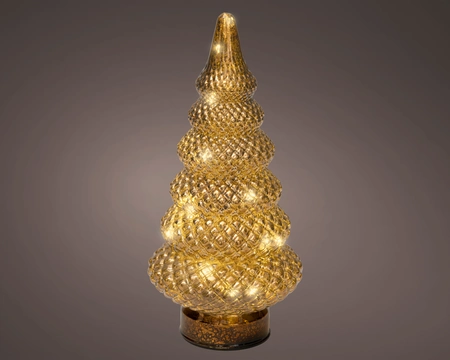Tafellamp Kerstboom 15 LED 25,5cm Bruin WW