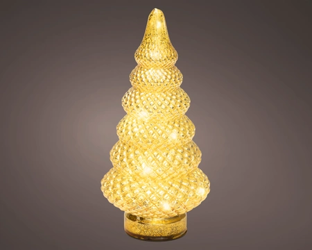Tafellamp Kerstboom 15 LED 25,5cm Goud WW