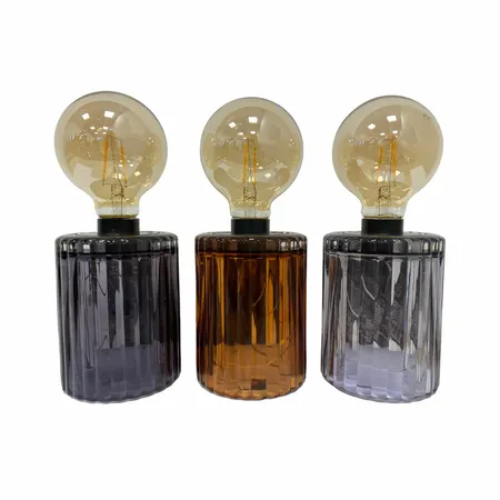 Tafellamp LED Glas 22cm Assorti 1st