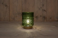 Tafellamp LED Goud en Groen H.17cm