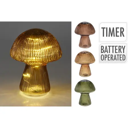 Tafellamp Paddenstoel LED 15cm Assorti 1st