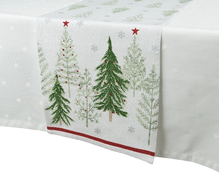 Tafelloper Kerstboom Katoen 30x150cm