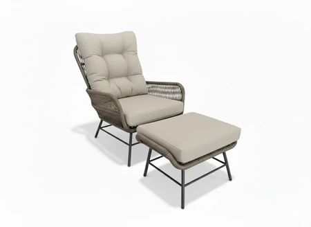 Tierra Outdoor Amigo Loungestoel Levante met Hocker