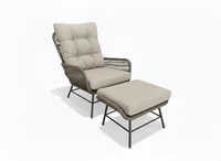 Tierra Outdoor Amigo Loungestoel Levante met Hocker