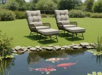 Tierra Outdoor Amigo Loungestoel Levante met Hocker
