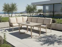 Tierra Outdoor Dining Loungeset Liv Ophira Champagne
