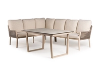 Tierra Outdoor Dining Loungeset Liv Ophira Champagne